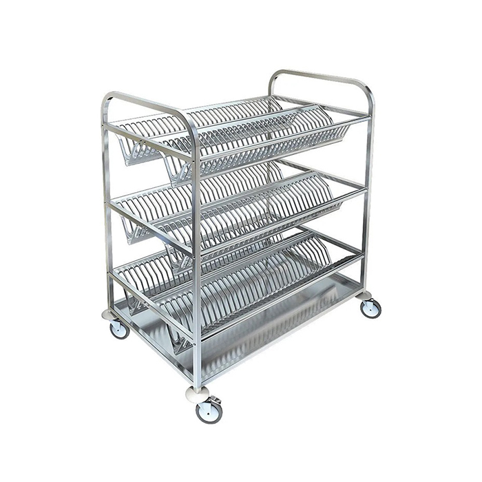 Тележка для сбора и сушки посуды 3 полки 950x600x1000