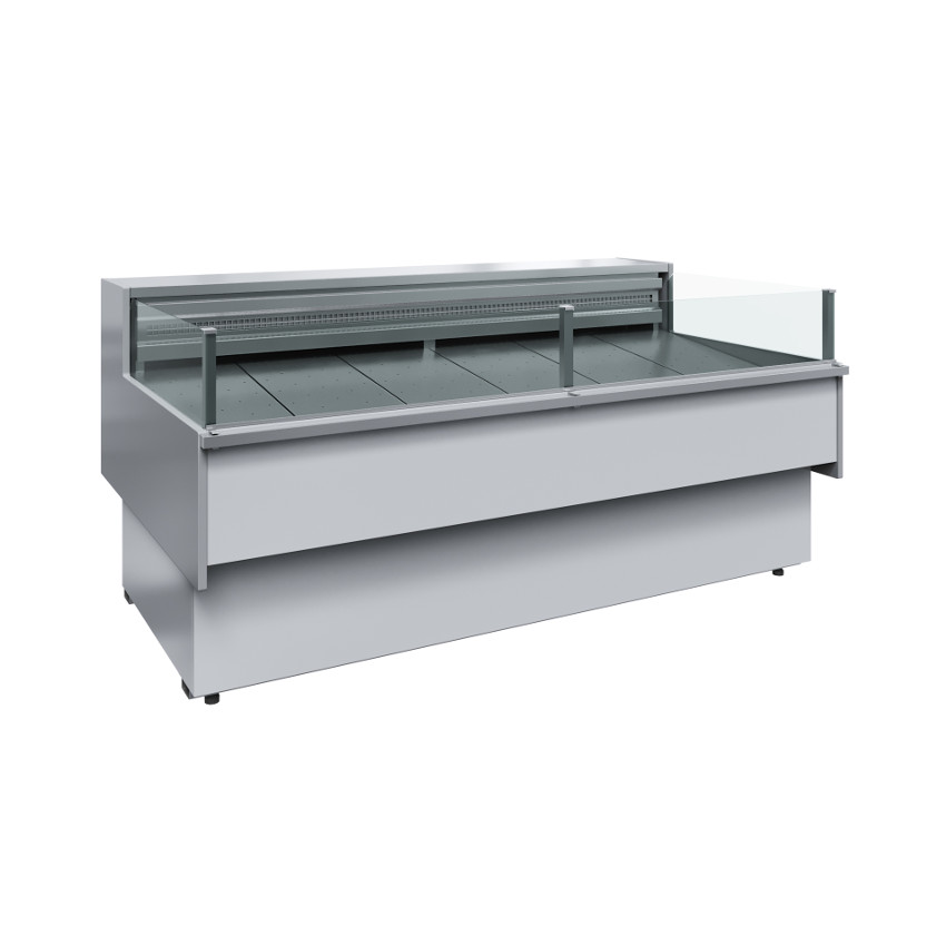 Витрина холодильная Carboma Bavaria 2 GC110 SP 2,0-2 рыба на льду с боковинами 0011-9006